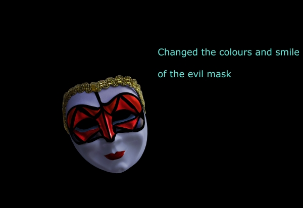 Creation of The Good and the Evil Mask: Step 7